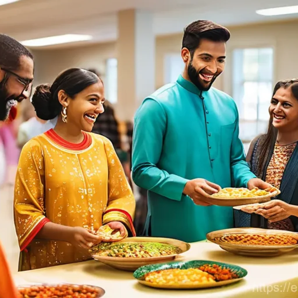 종교적 소수자 보호 방안 - **Prompt:** A vibrant and diverse group of individuals, including adults and children, from various ...