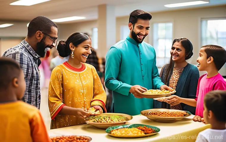 종교적 소수자 보호 방안 - **Prompt:** A vibrant and diverse group of individuals, including adults and children, from various ...