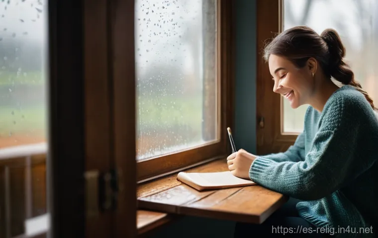 종교 상담과 영적 지도 - **Prompt:** A serene individual, dressed in comfortable, modest clothing, sits cross-legged on a plu...